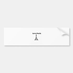 Love Paris Bumper Sticker