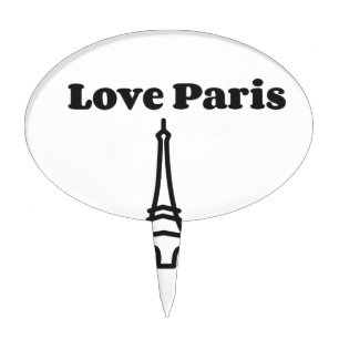 Love Paris Cake Topper