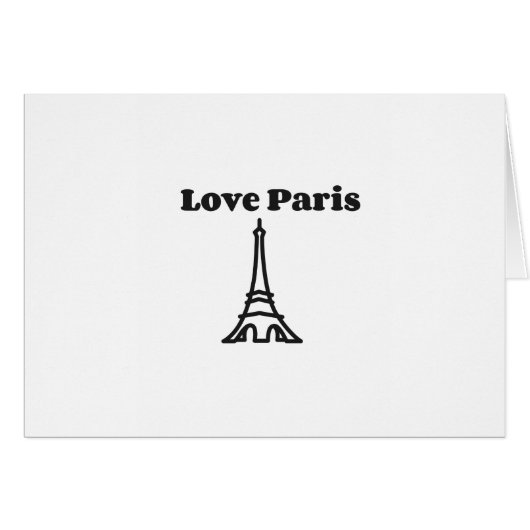 Love Paris Cards (Front Horizontal)