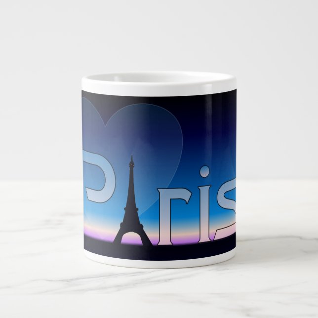Love Paris Giant Coffee Mug (Front)