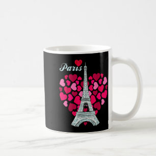 Love Paris Heart Eiffel Tower Souvenir France Fren Coffee Mug