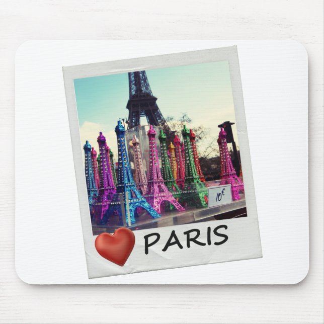Love Paris Mouse Pad (Front)