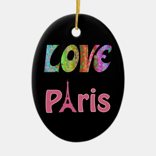 Love Paris Ornament (Front)