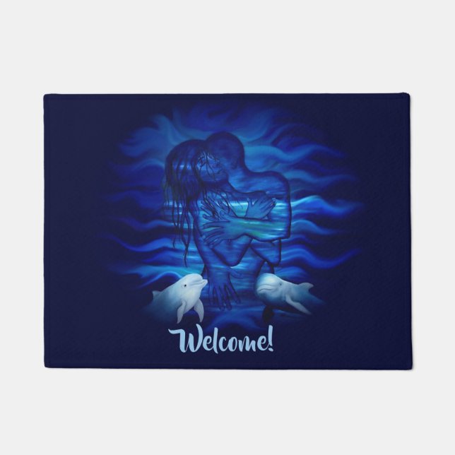 Love, Passion act - pair with Dolphin pair Doormat (Front)