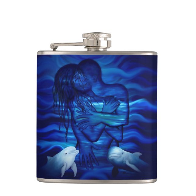 Love, Passion act - pair with Dolphin pair Flask (Front)