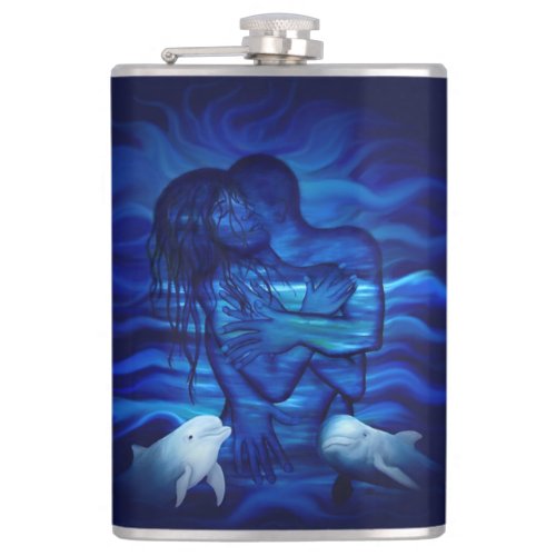 Love Passion act _ pair with Dolphin pair Flask