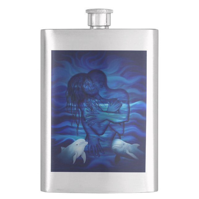 Love, Passion act - pair with Dolphin pair Flask (Front)