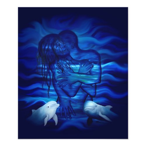 Love Passion act _ pair with Dolphin pair Photo Print