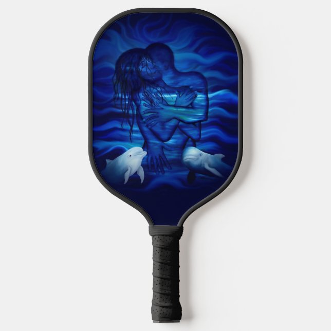 Love, Passion act - pair with Dolphin pair Pickleball Paddle (Front)