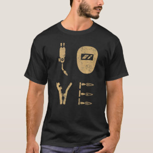 Love Passionate Welder Vintage Welding T-Shirt