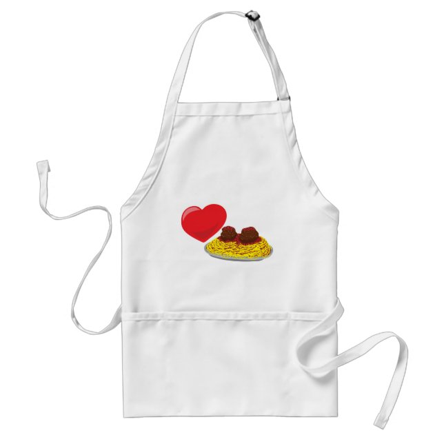 Love pasta!  Customizable: Adult Apron (Front)