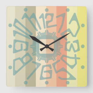 Love PASTEL COLORS by Masanser Square Wall Clock