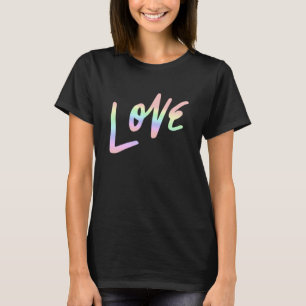 Love Pastel Rainbow Love Cool T-Shirt