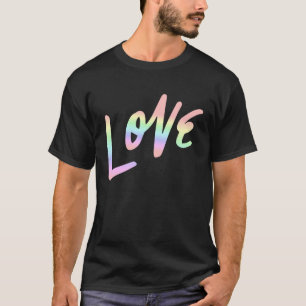 Love Pastel Rainbow Love Cool T-Shirt