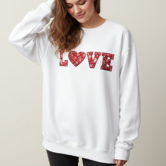LOVE Patchwork Sweatshirt