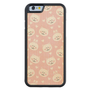 Love Pattern 2 Carved Maple iPhone 6 Bumper Case