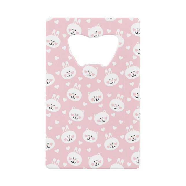 Love Pattern 2 Credit Card Bottle Opener (Front)