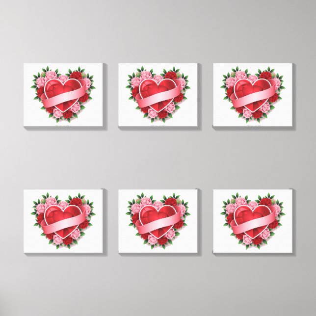 LOVE PATTERN CANVAS PHOTO TILE  (Front Set)