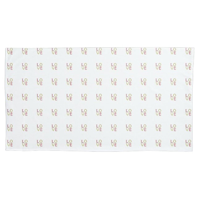 Love Pattern Pillow Case (Front-Left)