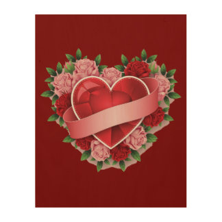 LOVE PATTERN Wood Wall Art 11"x14"