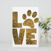 Love paw-print (Standing Front)