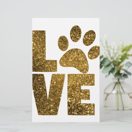 Love paw-print (Standing Front)