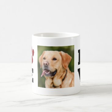 Love Paw Print Animal Lover Dog Lover Photo Coffee Mug