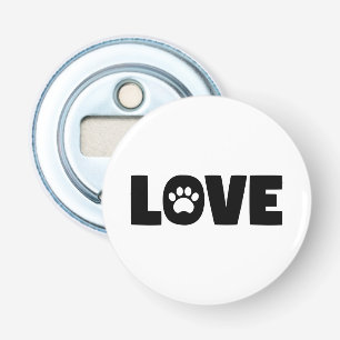 Love Paw Print Bottle Opener