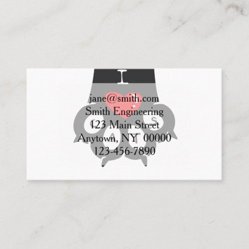 Love Paw Print _ Choose background color Business Card