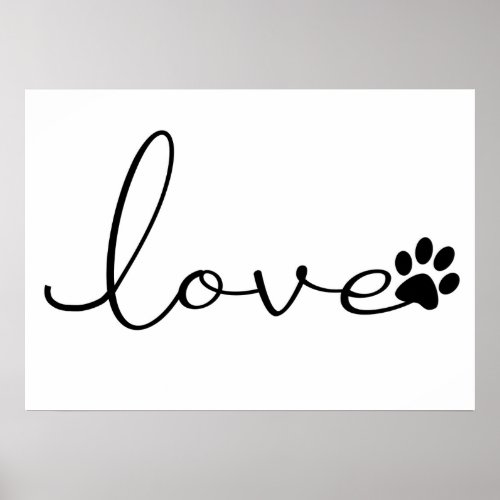 Love Paw Print Dog lovers
