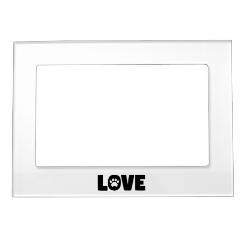 Love Paw Print Magnetic Photo Frame