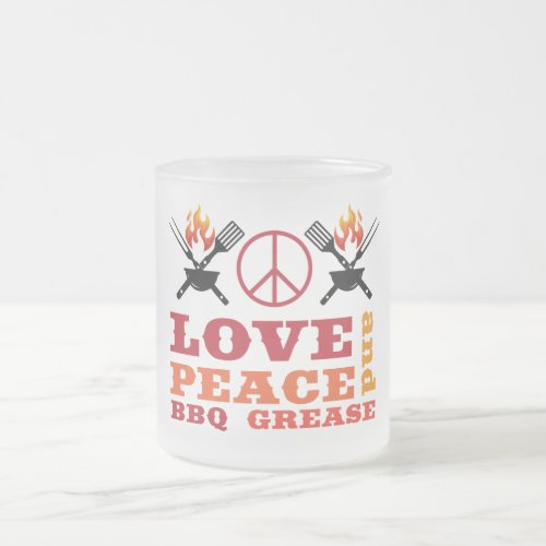Love Peace and BBQ Grease Mug