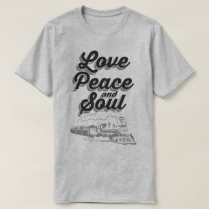 Love Peace And Soul Music Disco Pop Slogan T-Shirt