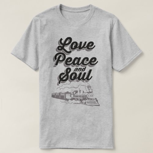 Love Peace And Soul Music Disco Pop Slogan T_Shirt