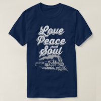 Love Peace And Soul Music Pop Disco Slogan T-Shirt