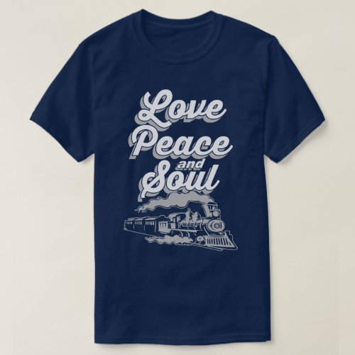 Love Peace And Soul Music Pop Disco Slogan T_Shirt
