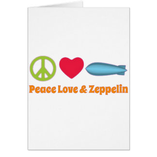 Love Peace and Zeppelin Cards