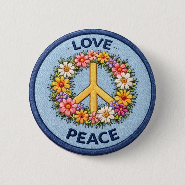 Love Peace Button (Front)
