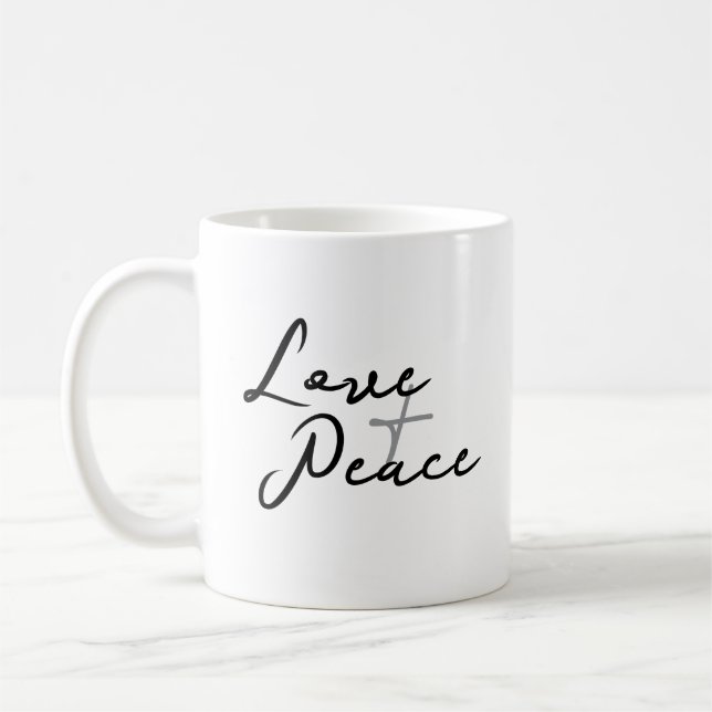 Love & Peace Coffee Mug (Left)