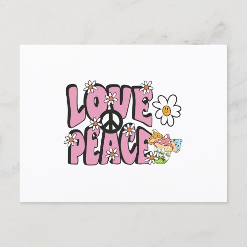 love peace concept hand_drawn illustration style 7 postcard