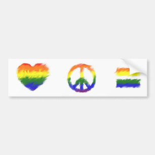 Love Peace Equality Bumper Sticker