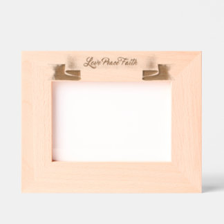 Love Peace Faith Engraved Frames