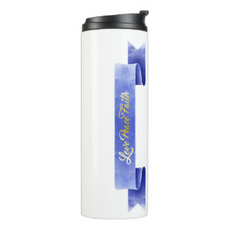 Love Peace Faith Thermal Tumbler