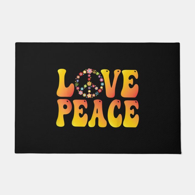 Love Peace Freedom Doormat (Front)