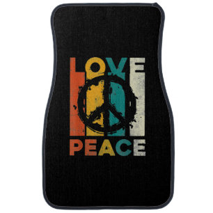 Love Peace Freedom Hippie Car Floor Mat