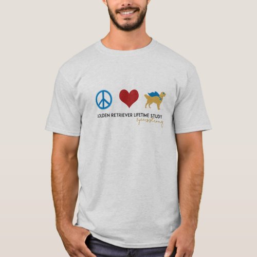 Love Peace Golden t_shirt