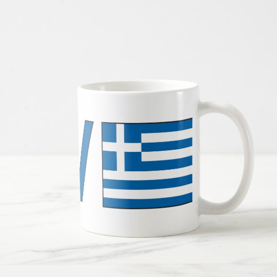 Love Peace Greece Coffee Mug