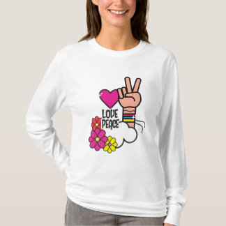 "Love Peace Harmony – Minimalist Boho Watercolor A T-Shirt