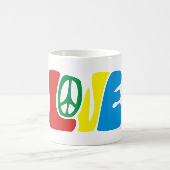 Love Peace hippie Coffee Mug