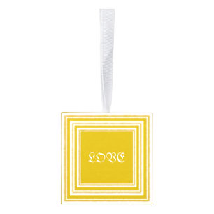 Love Peace Hope and Joy Cube Ornament